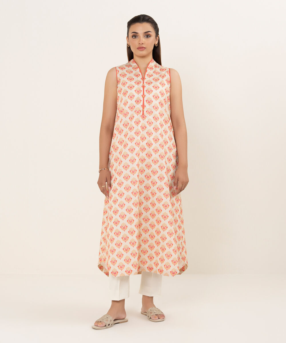 Women's Unstitched Lawn Printed Multi Shirt