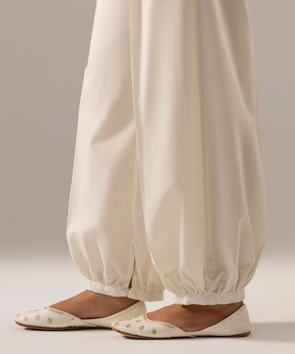 Women's RTW Cambric Solid Pink Balloon Pants