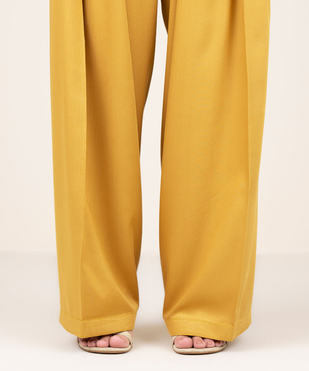 Women's RTW Bedford Solid Mustard Shalwar