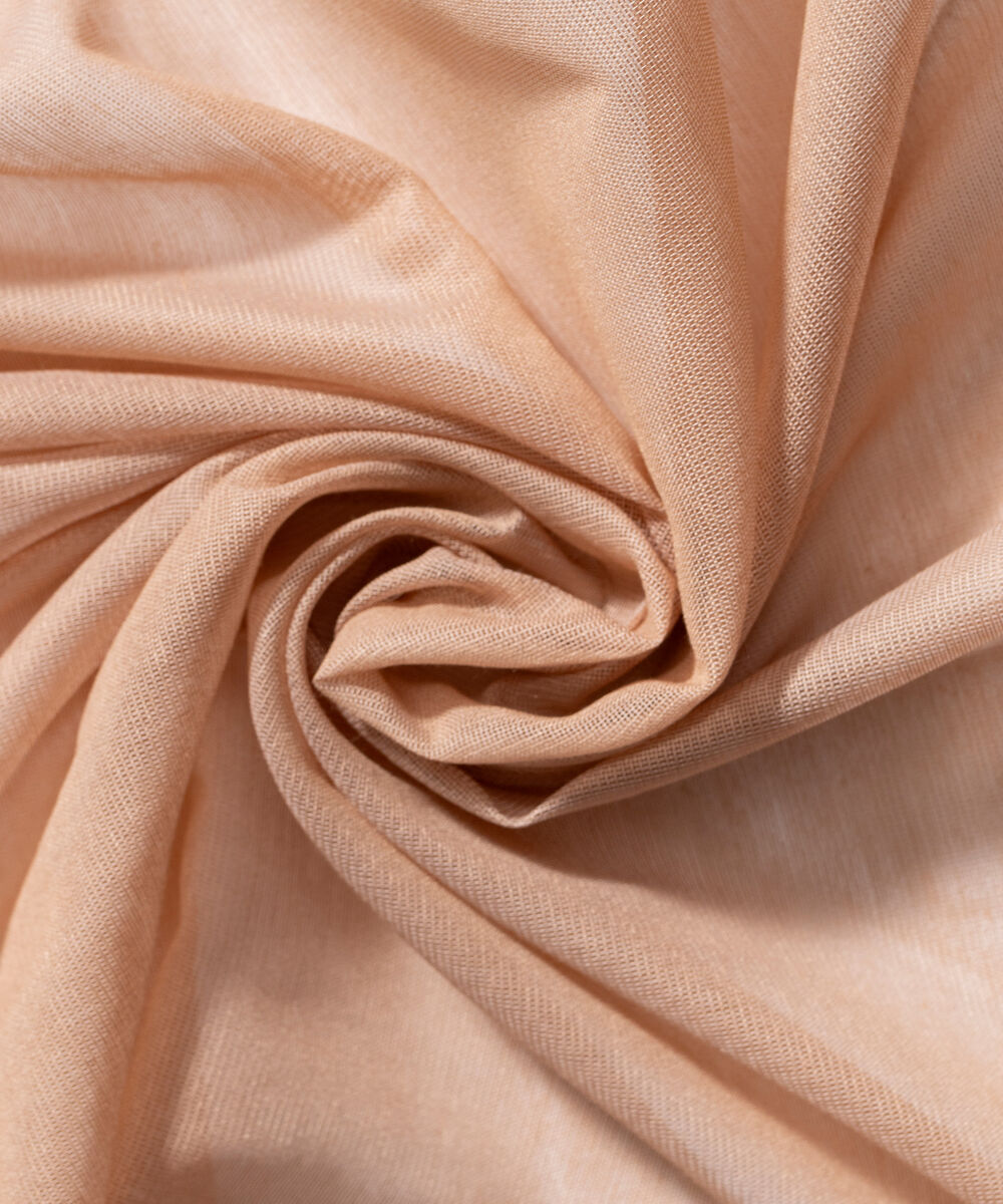 Khaddi Net Embroidered Beige Dupatta