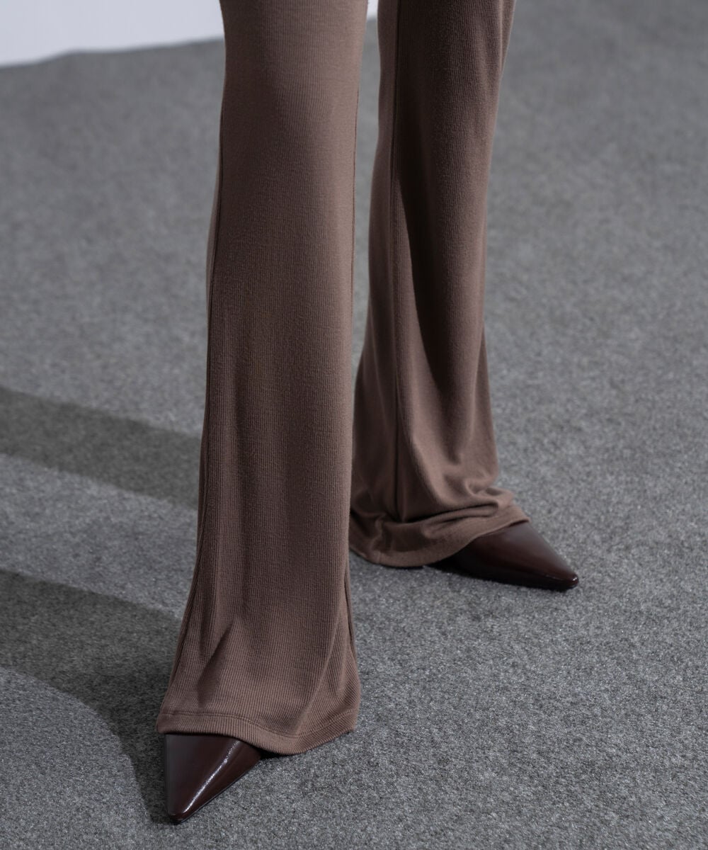 Women's Western Wear Taupe Slim-Fit Trousers