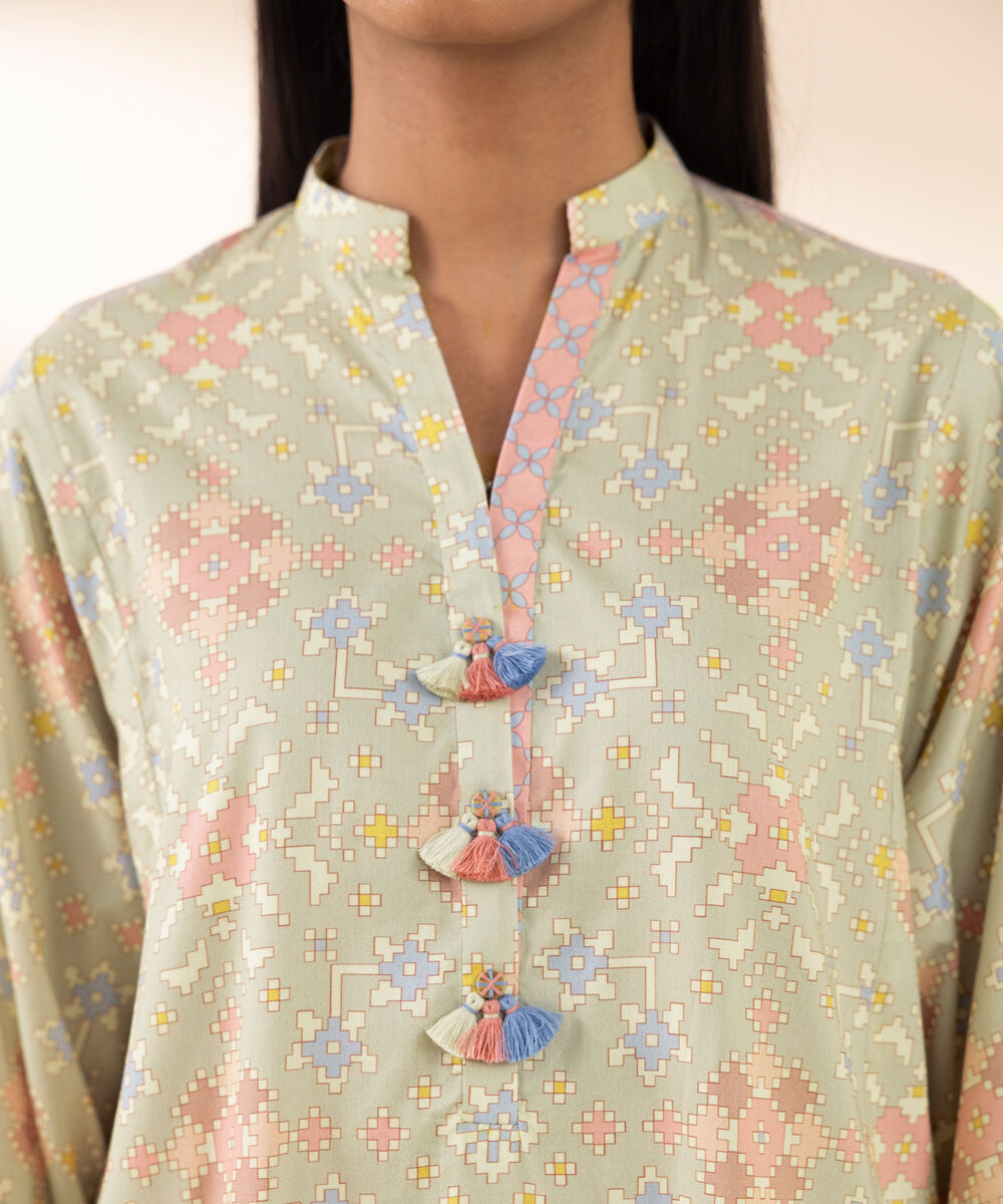 Women's Unstitched Lawn Printed Multi 3 Piece Suit