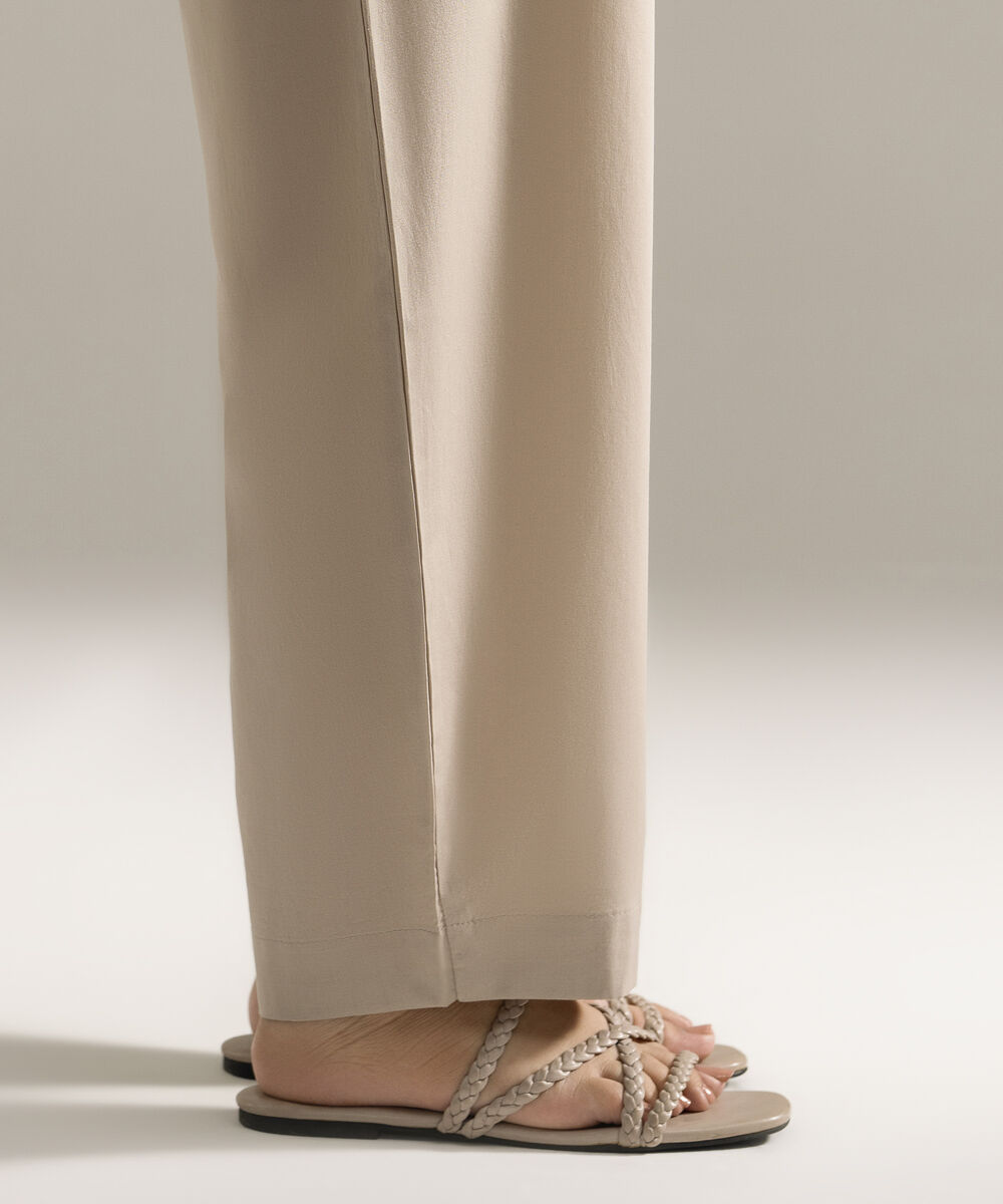 Women's RTW Cambric Printed Grey Shalwar