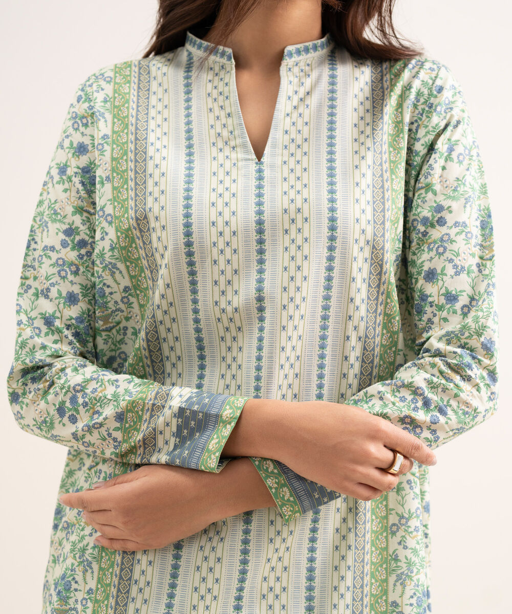 Women's Unstitched Lawn Printed Multi 3 Piece Suit
