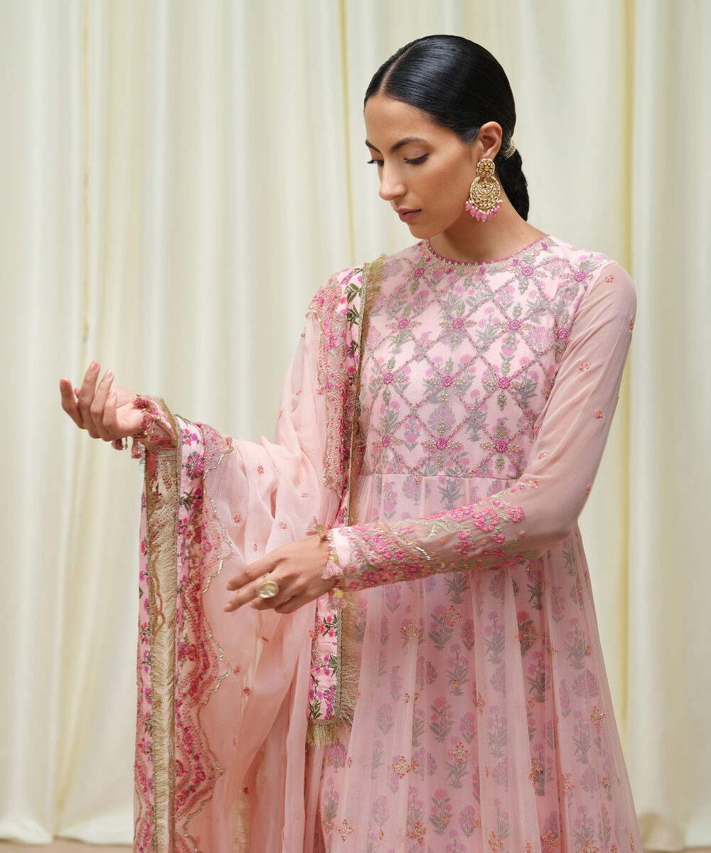 Women's Unstitched Crinkle Chiffon Dyed Three Piece Suit