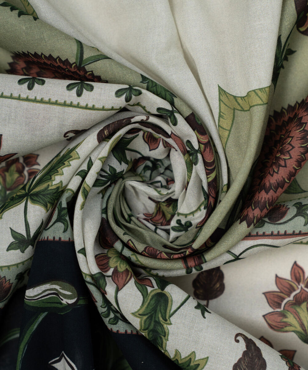 Lawn Printed Mint Green Dupatta