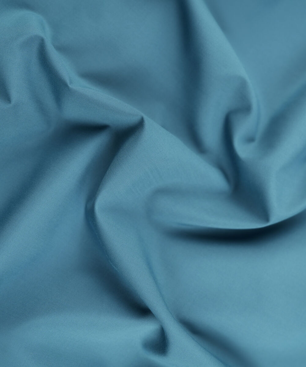 Men's Unstitched Two-Piece Premium Giza Cotton Teal Suit.