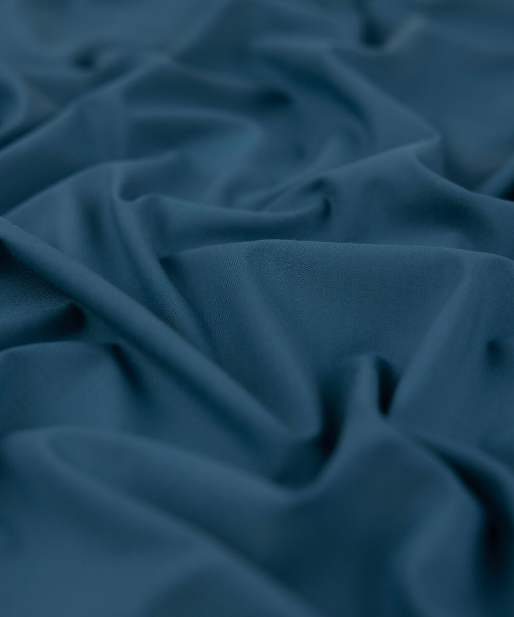 Men Unstitched Wash & Wear Blue Full Suit Fabric