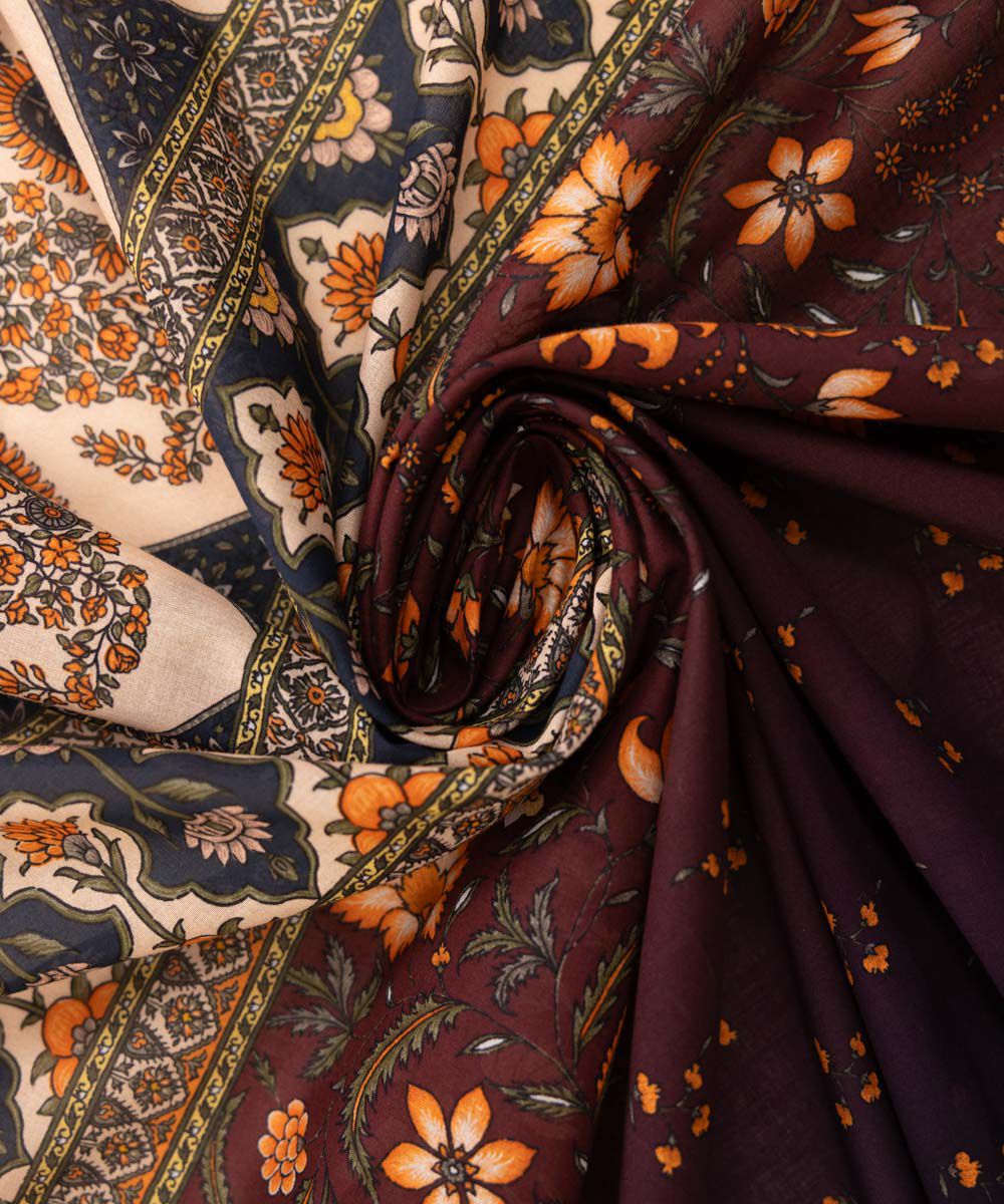 Fine Voile Red Printed Dupatta