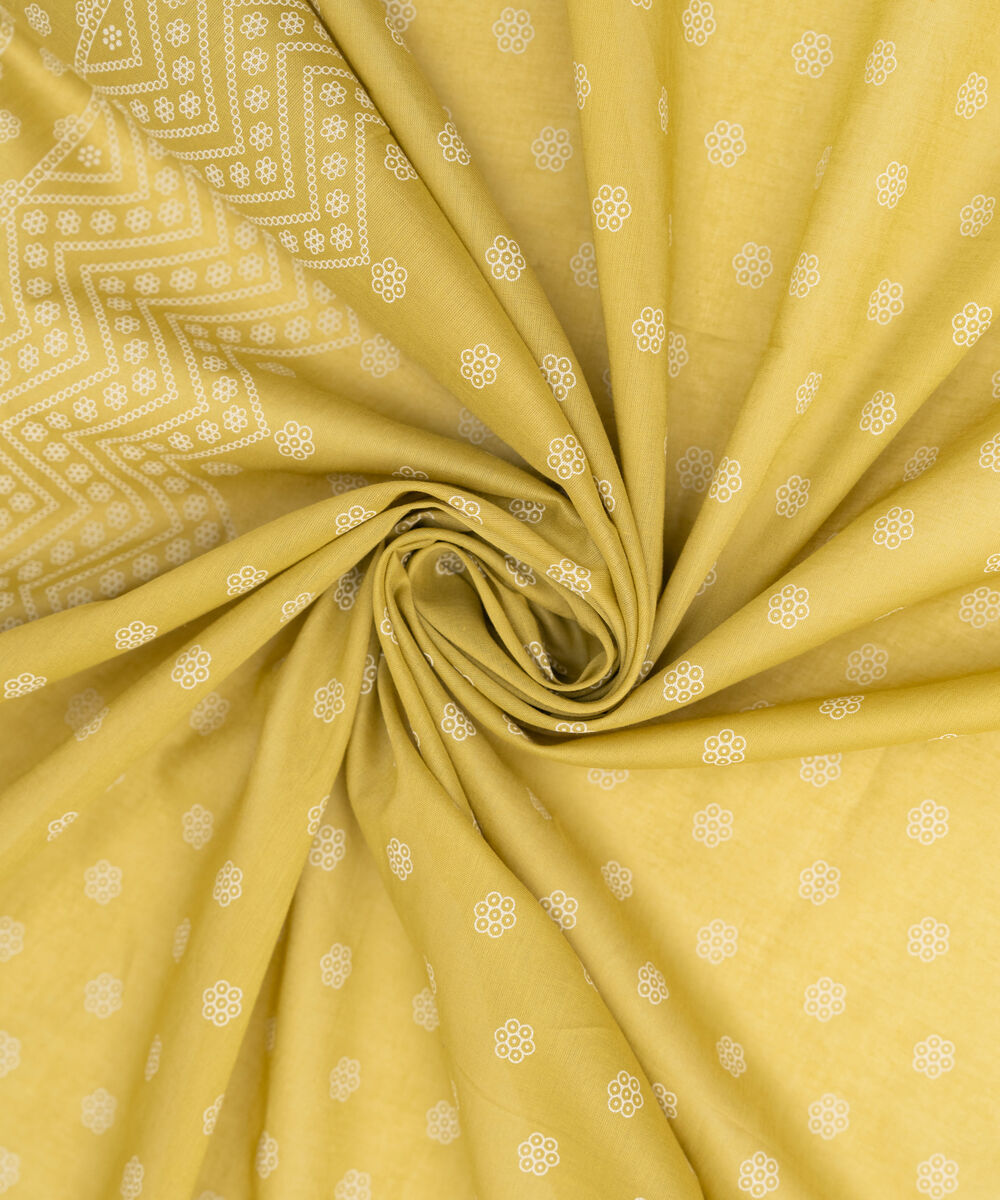 Fine Voile Printed Green Dupatta