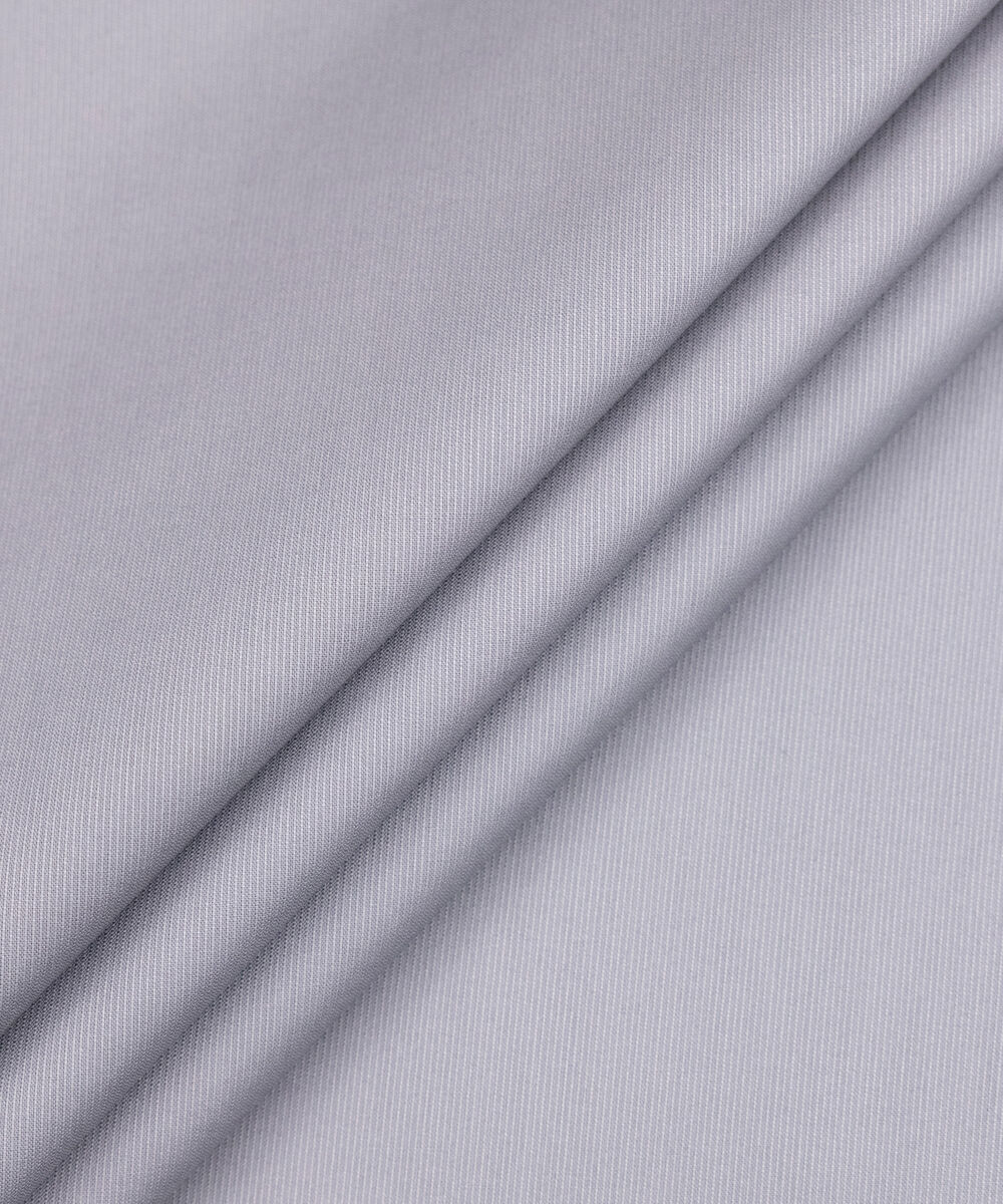 Men's Unstitched Two-Piece Medium Grey  Premium Cotton Dobby Suit