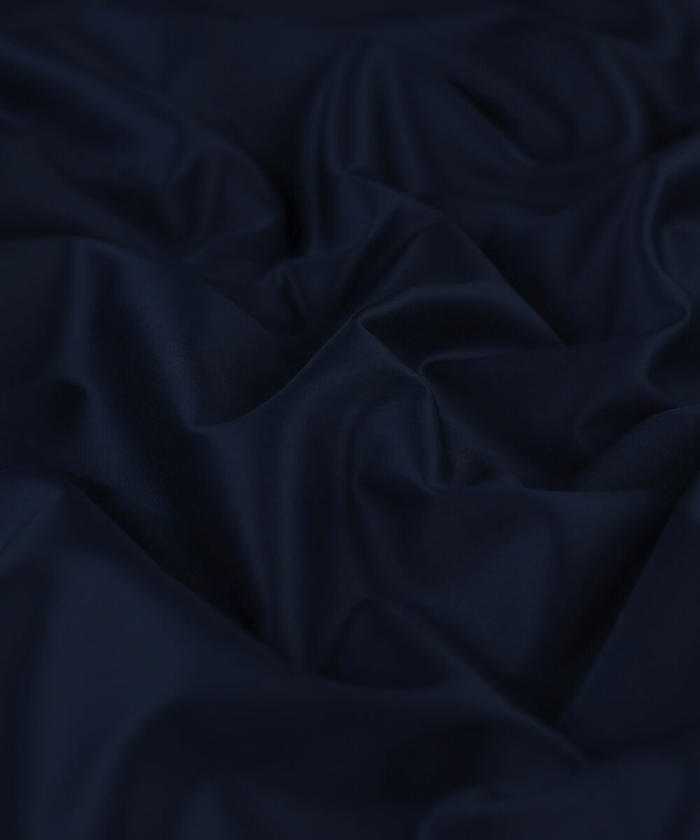 Men Unstitched Cotton Blue Full Suit Fabric