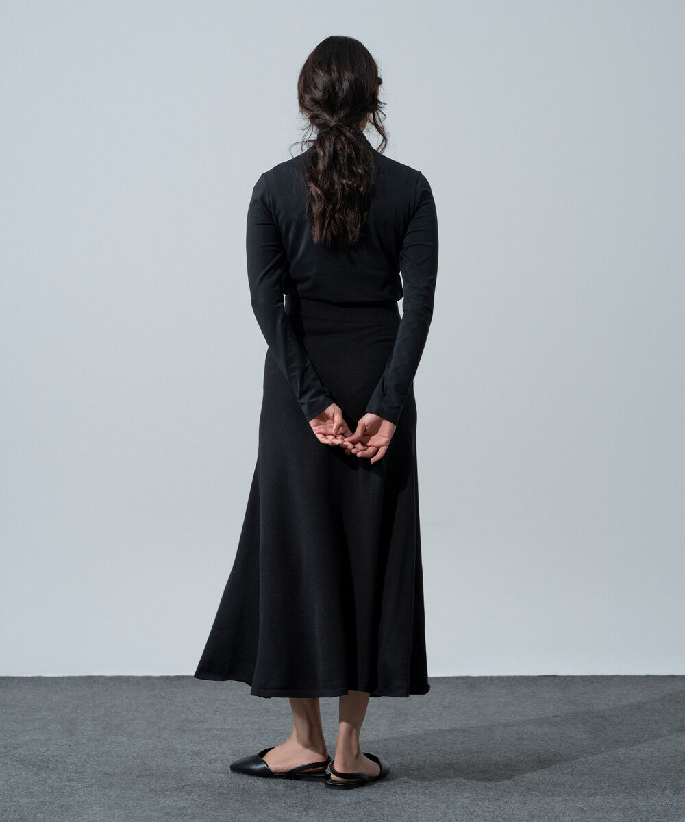 Women's Western Wear Black Knit Skirt