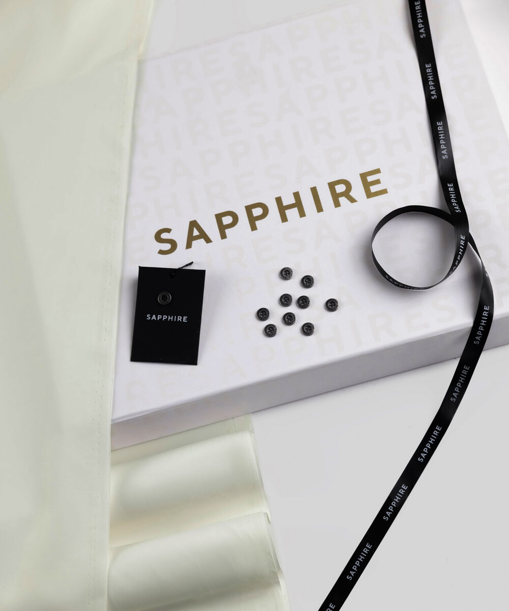 Men's Unstitched Two-Piece Cotton Dobby Light Cream Suit.