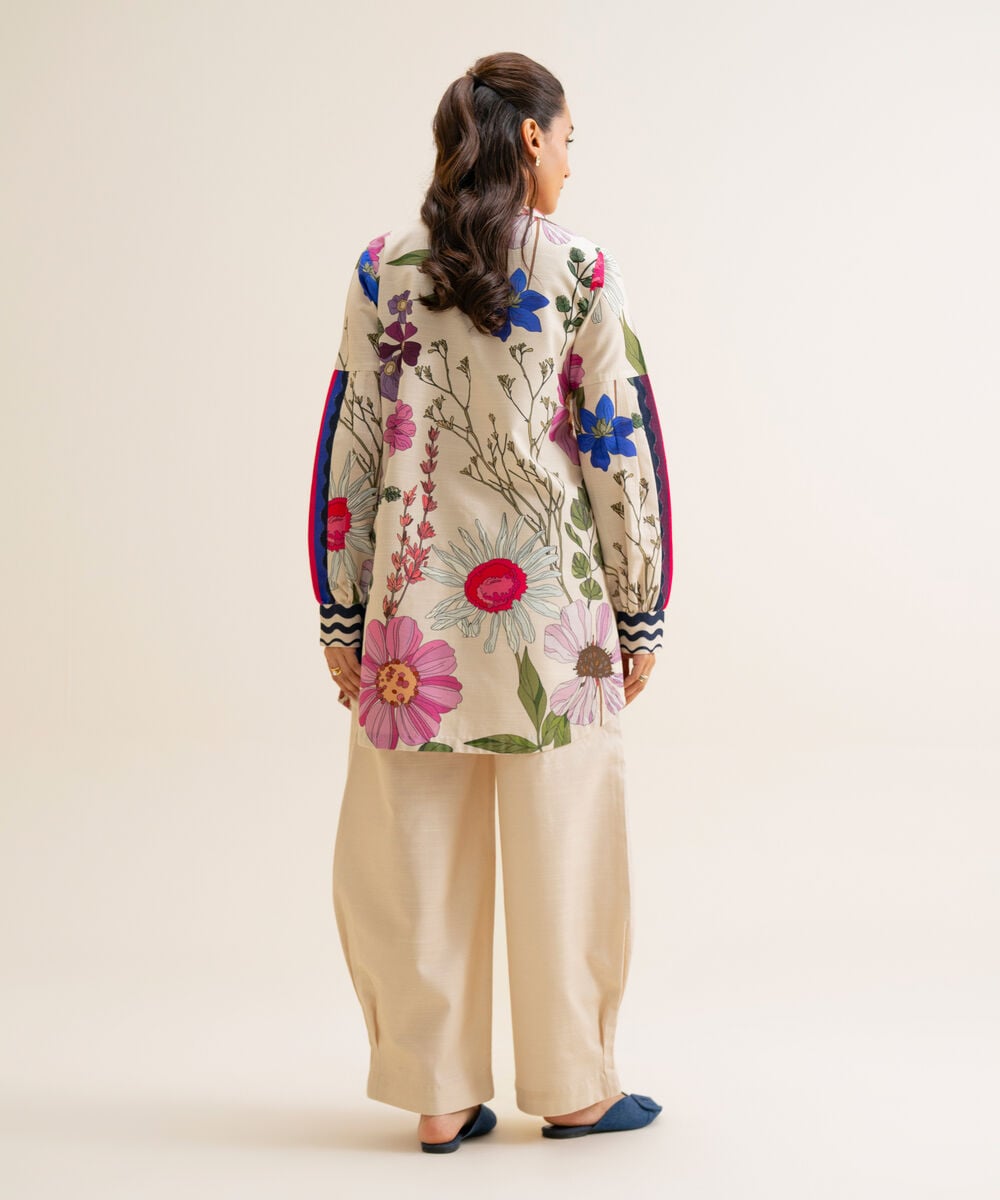 Women's Unstitched Light Khaddar Printed 2 Piece Suit