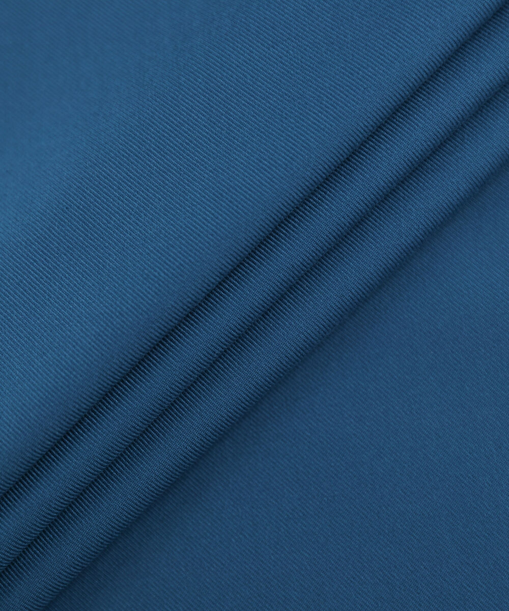 Men Unstitched Viscose Teal Full Suit Fabric