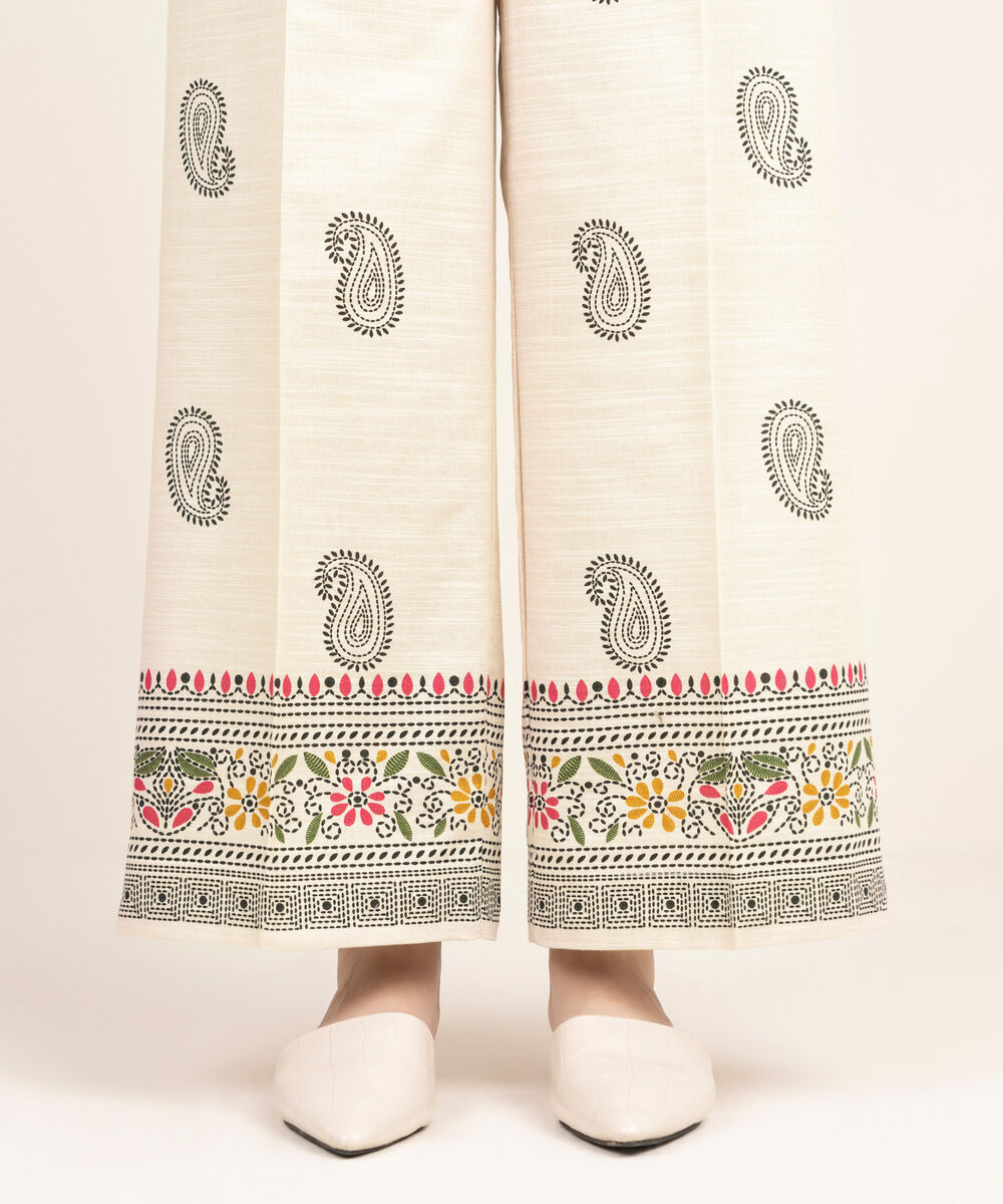 Women's RTW Khaddar Printed Multi Culottes