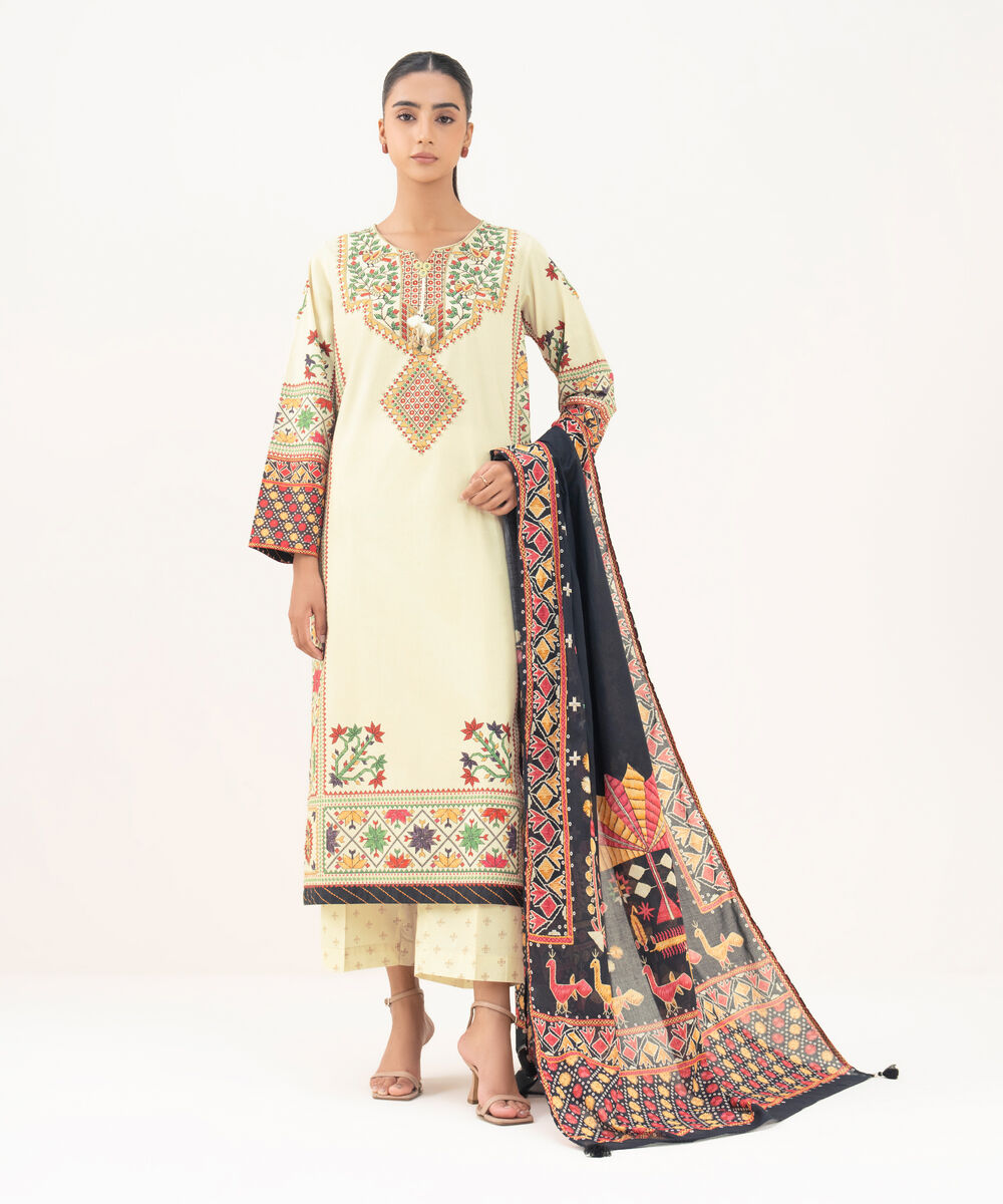 Fine Volie Black Printed Dupatta