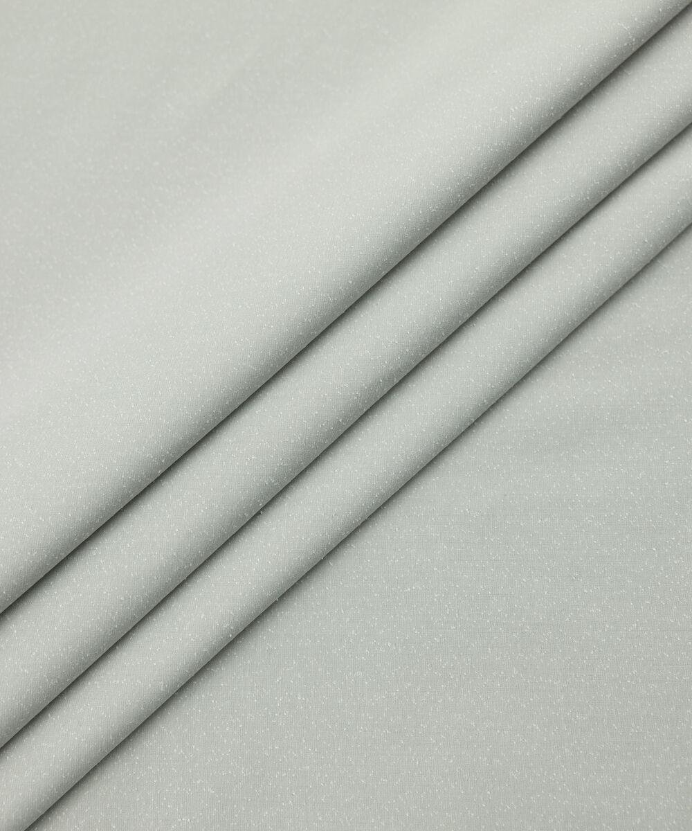 Men's Unstitched Two-Piece Dobby Wash and Wear Light Grey Suit.