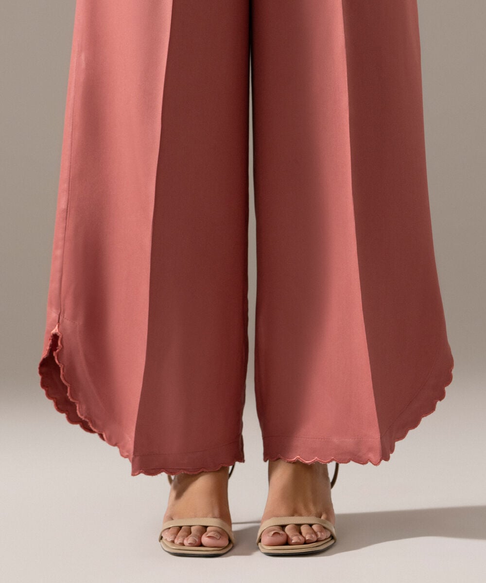 Women's RTW Bedford Solid Mauve Culottes