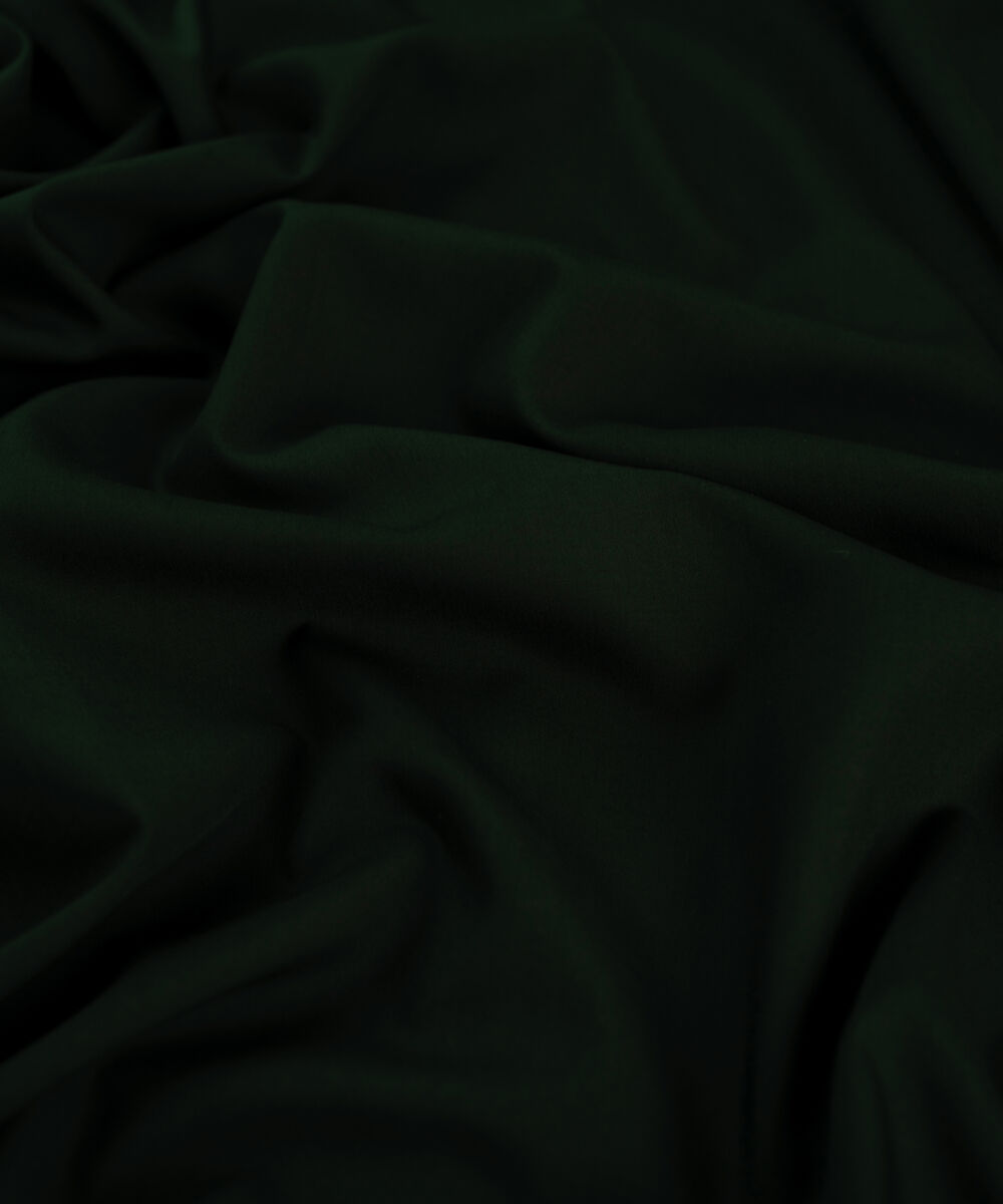 Men's Unstitched Dark Green Two Piece Refined Wash & Wear Suit