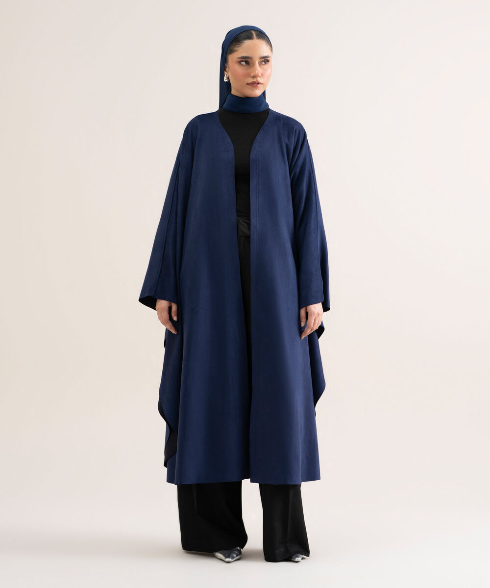 Women's Polyester Navy Blue Hijab