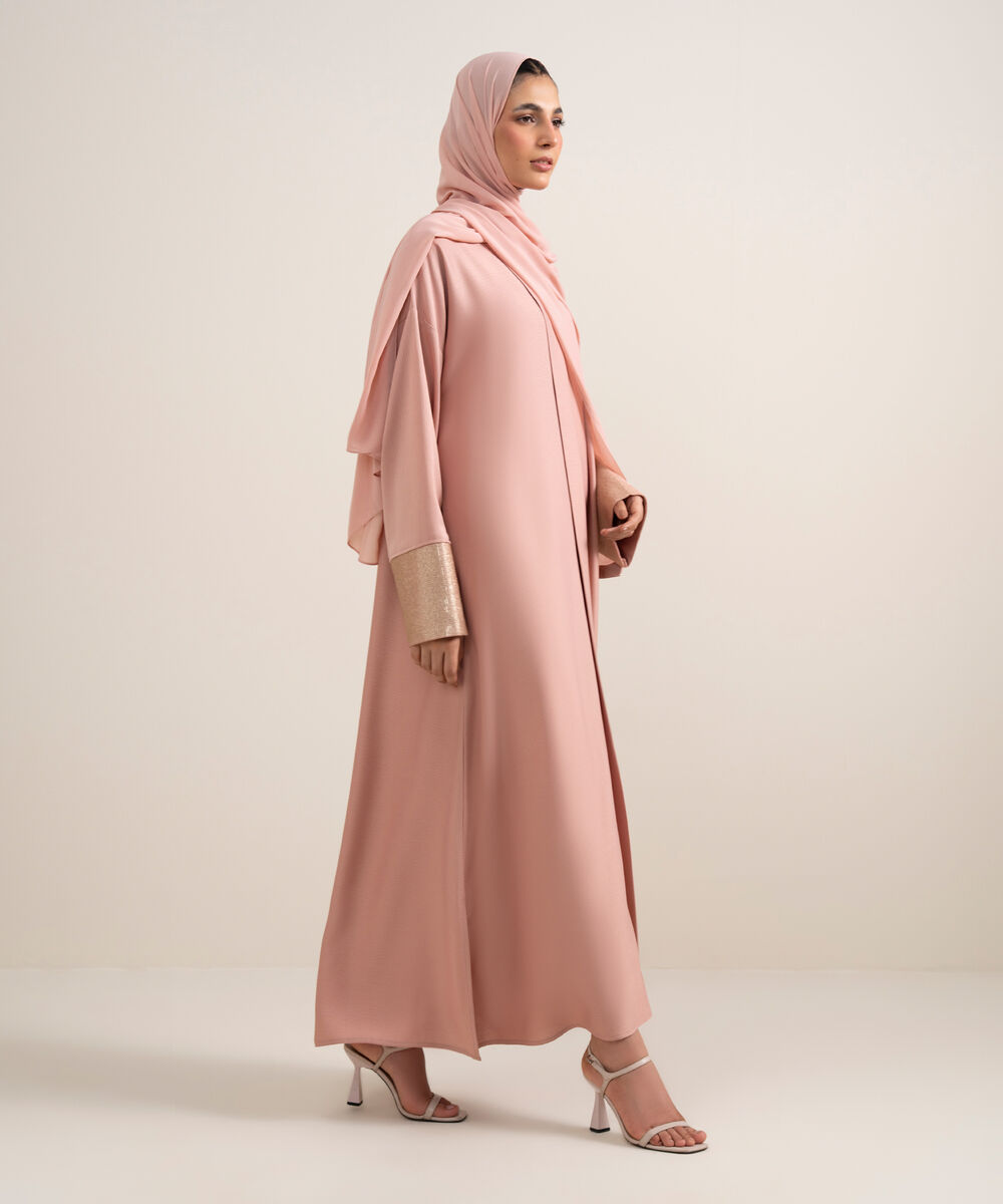 Women's Grey Abaya Set