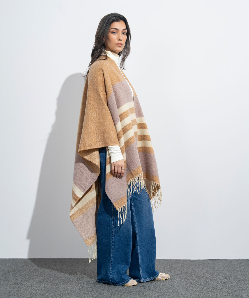 Women's Western Wear Multi Cape Shawl