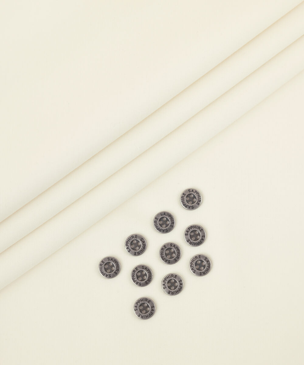 Men's Unstitched 2-Piece Luxury Boski Light Cream Suit