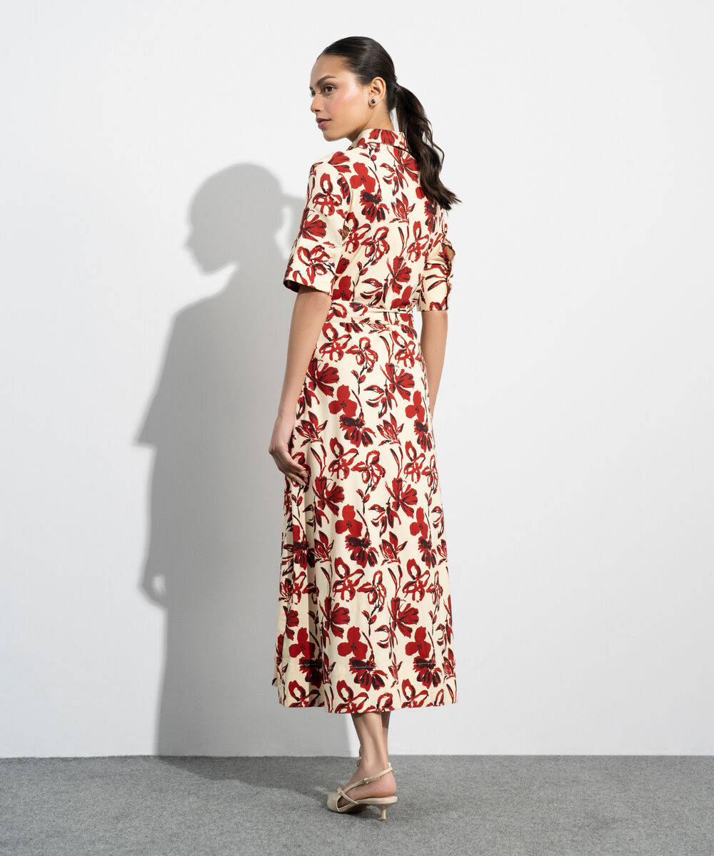 Women's Western Multi Floral Printed Dress