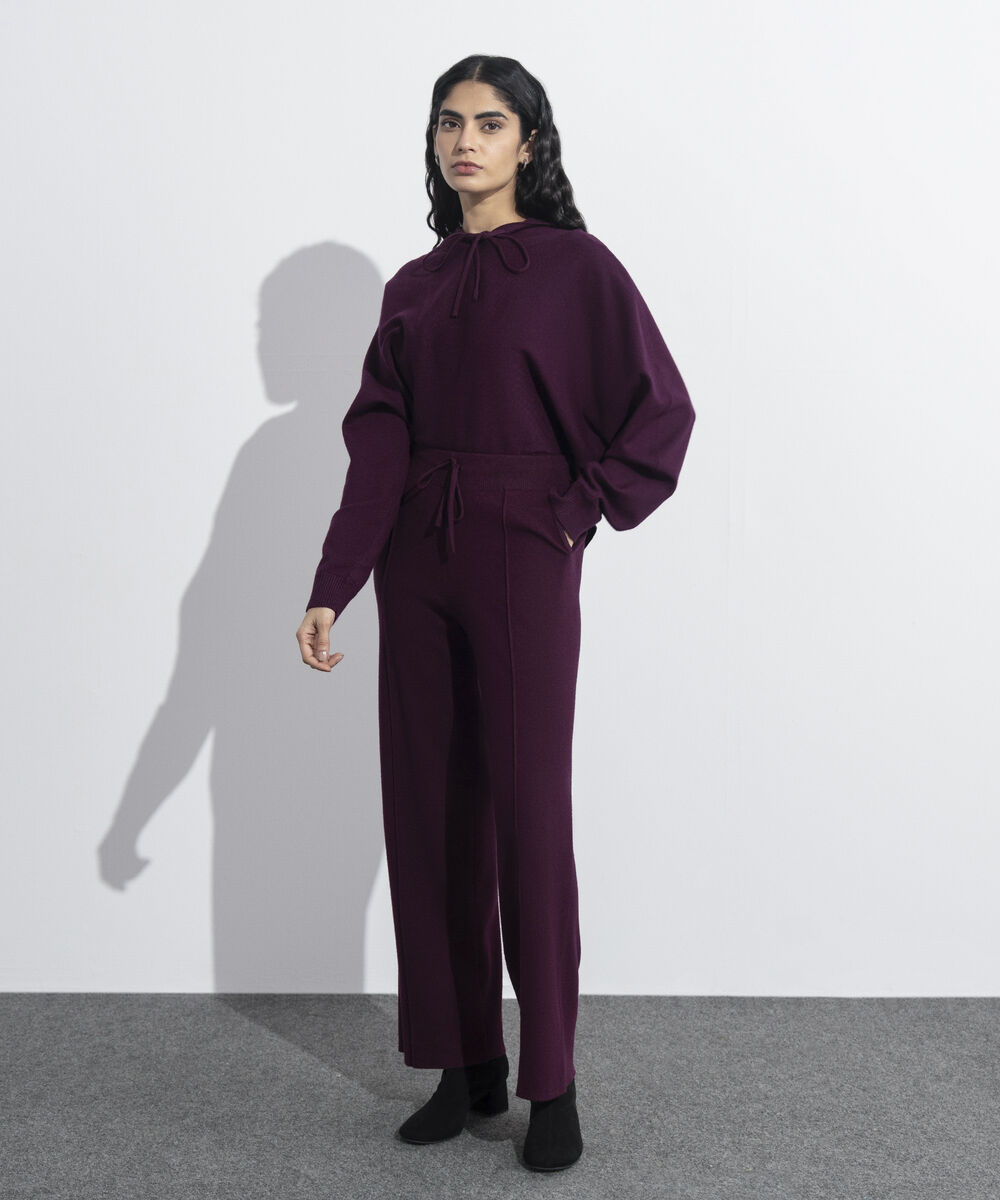 Women's Western Wear Merlot Pull-On Knit Trousers