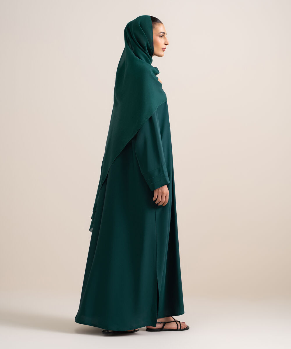 Women's Teal Raglan Abaya