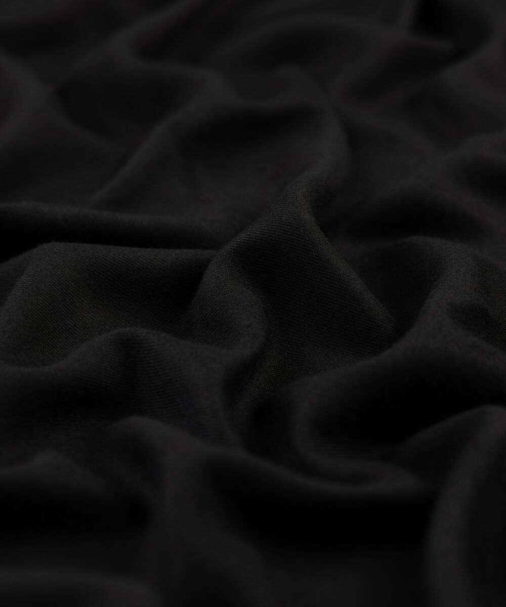 Men Wool Blended Black Shawl