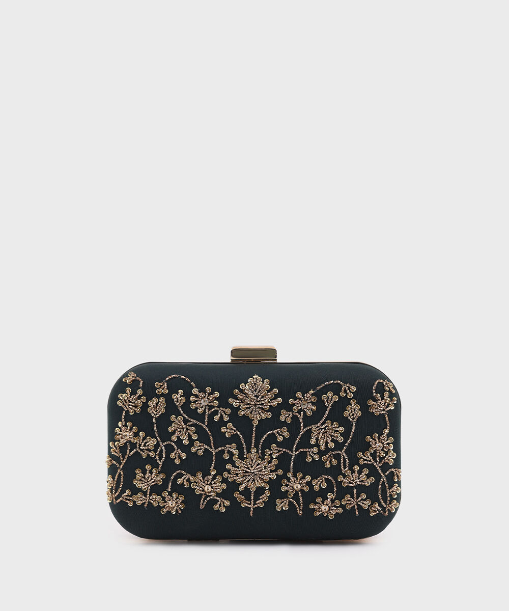 Women's Green Hard Clutch