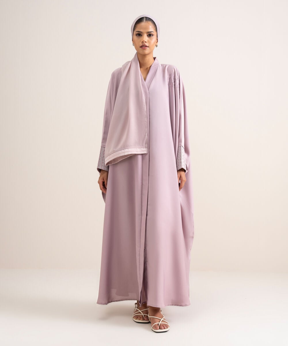 Women's Dusty Pink Kaftaan Abbaya Set
