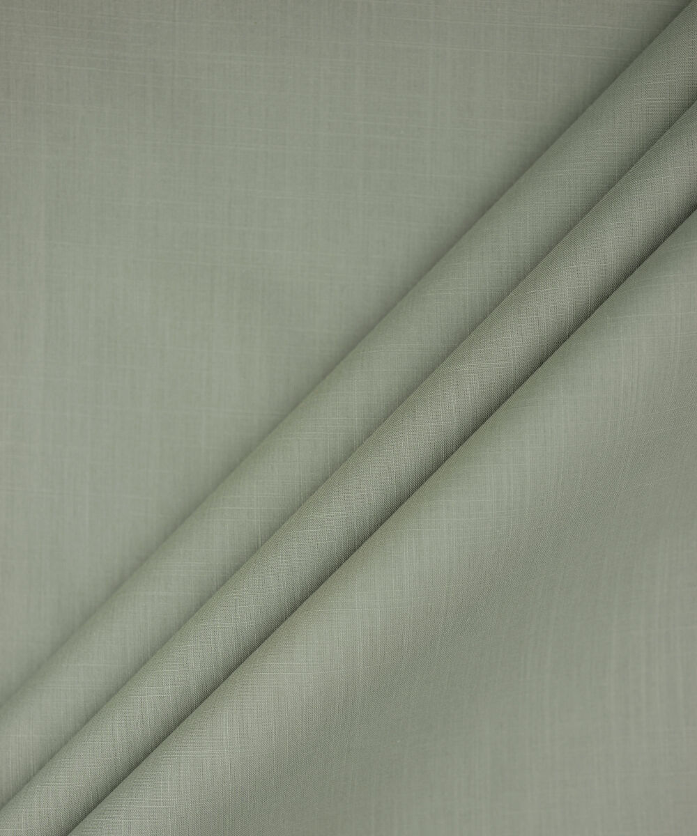 Men's Unstitched Soft Grey Two Piece Premium Slub Cotton Suit