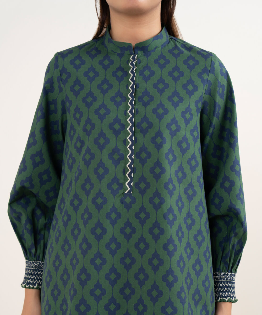 Women's Unstitched Cotton Printed Multi 3 Piece Suit