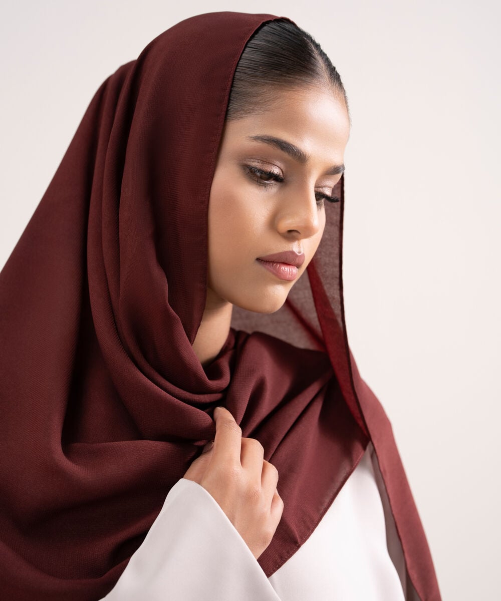 Women's Maroon Hijab