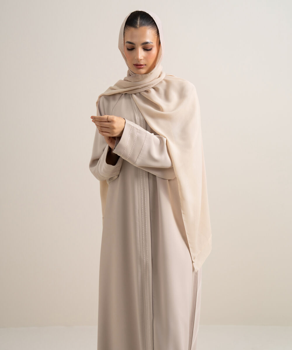 Women's Mauve Raglan Abaya