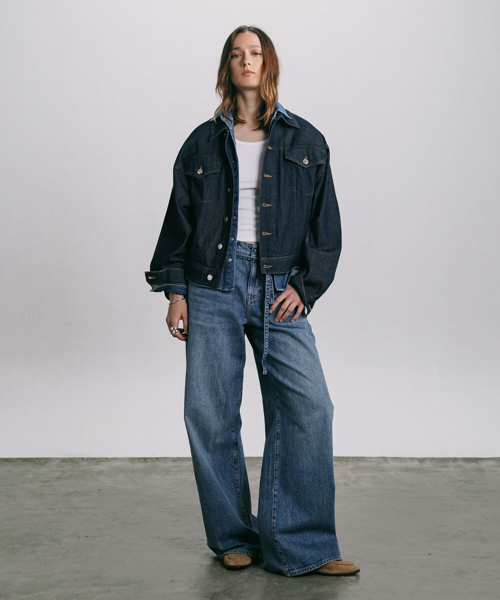 Women's Western Wear Blue Denim Trucker Jacket