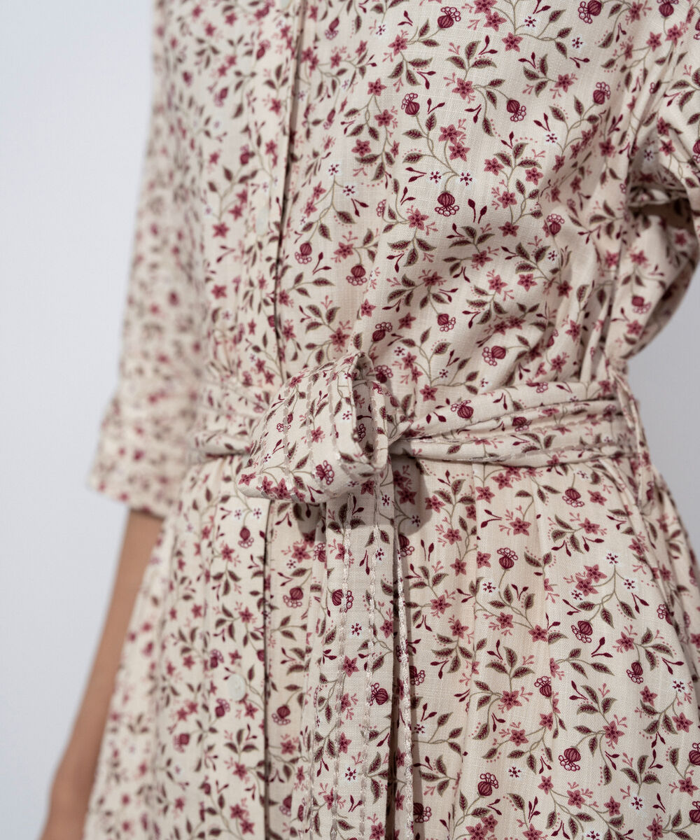 Women's Western Multi Floral Printed Maxi Dress