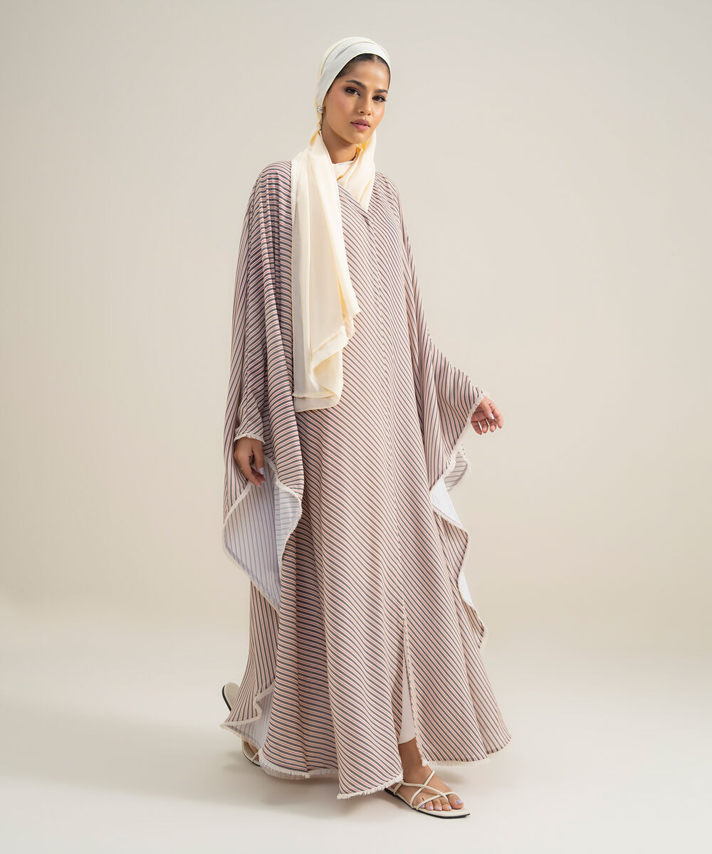 Women's Polyester Multi Kaaftan Abbaya Set