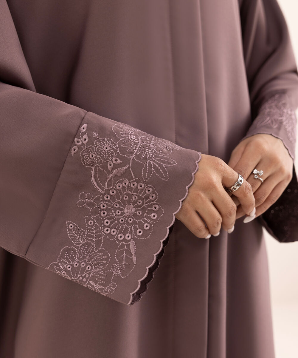 Women's Pink Nida Abaya Set