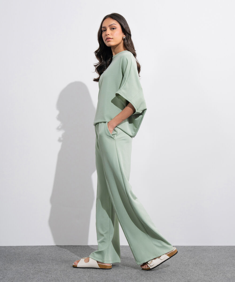 Women's Western Sage Green Soft Lux Pull-On  Trousers