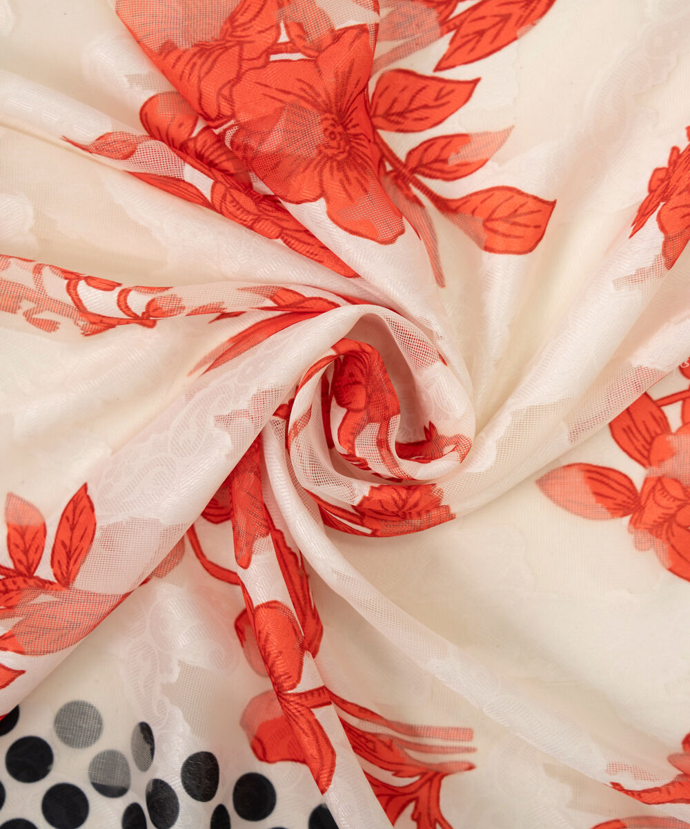 Brochea Jacquard Printed Multi Dupatta