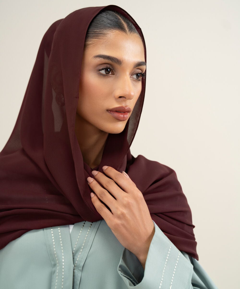 Women's Maroon Hijab