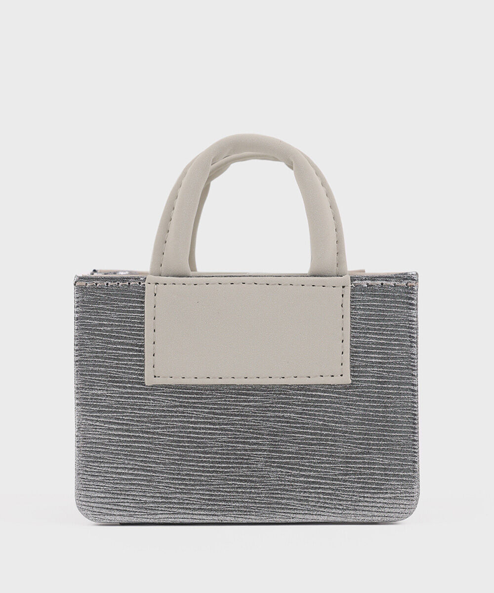 Women's Silver Mini Bag