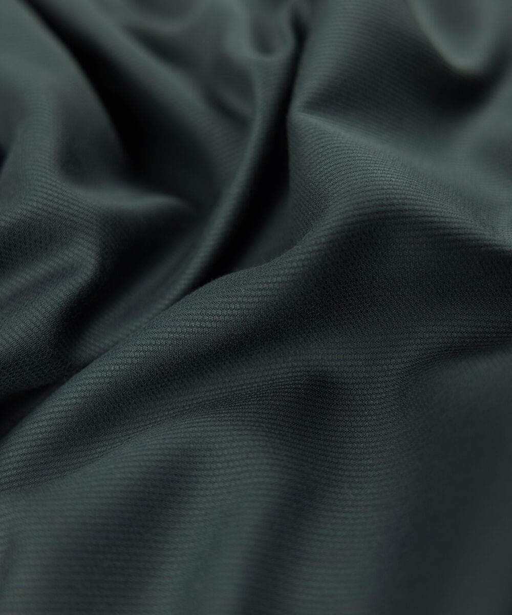 Men's Unstitched Two-Piece Premium Cotton Satin Charcoal Suit.