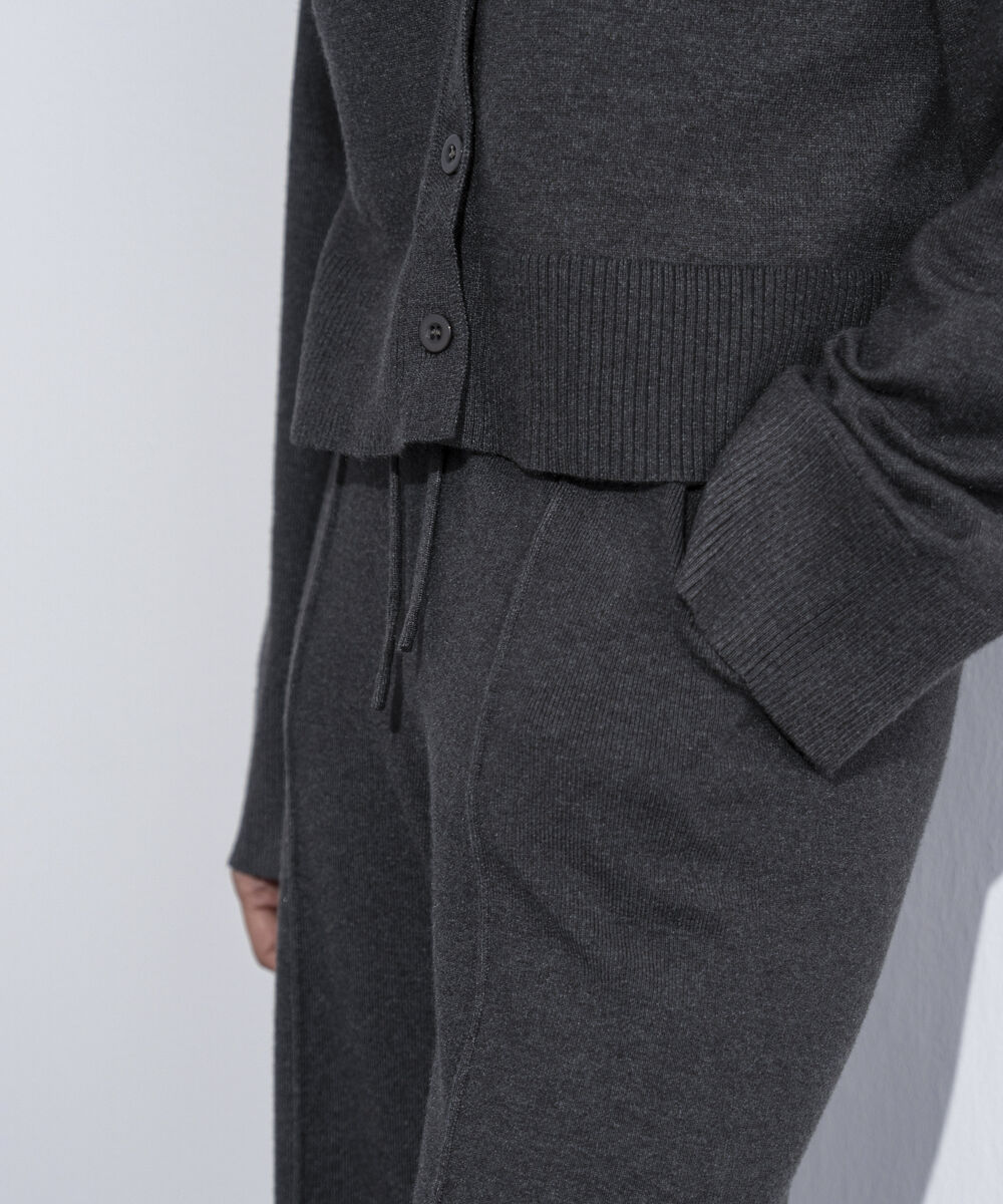 Women's Western Wear Grey  Pull-On Knit Trousers