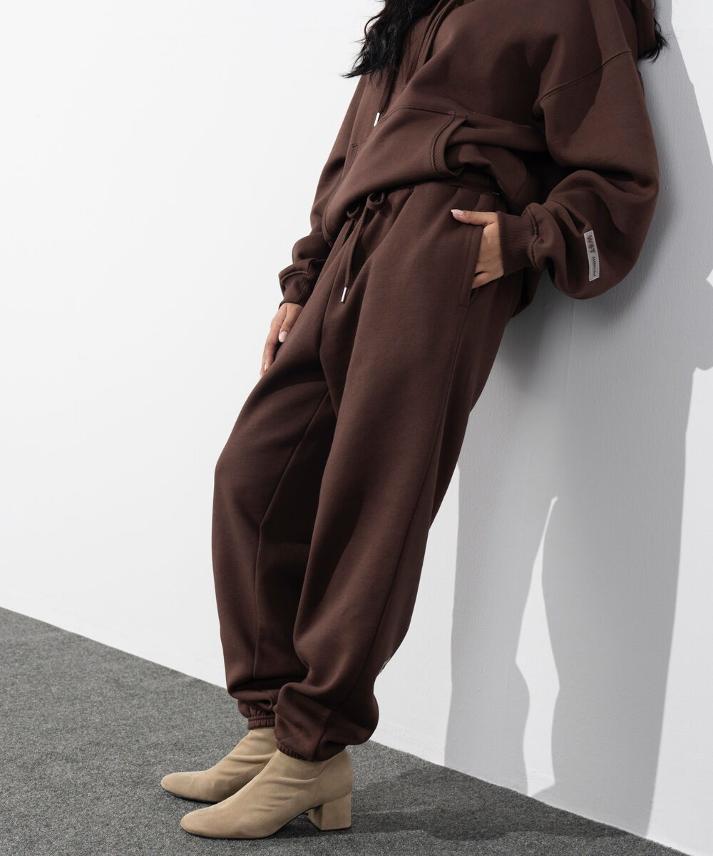 Women's Western Wear Brown Fleece Jogging Trousers